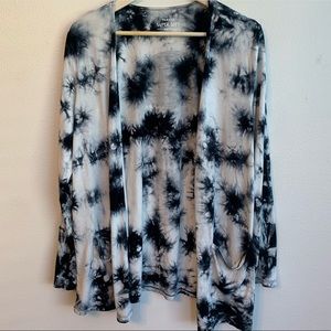 Torrid Tie-Dye Cardigan with Skull Print